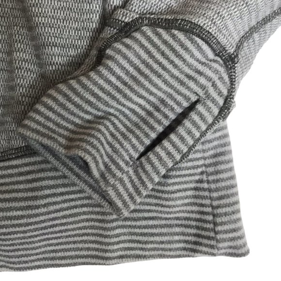 Lululemon Rulu Tonka Stripe Gray Pullover Fast Track, Size Women's 6. - Picture 11 of 14